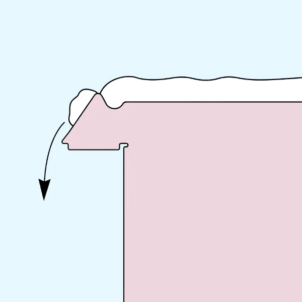 雪庇には注意する