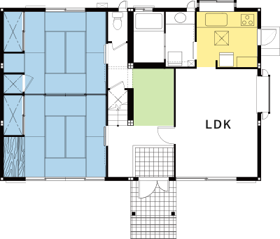 これまでの住まいの間取り1F