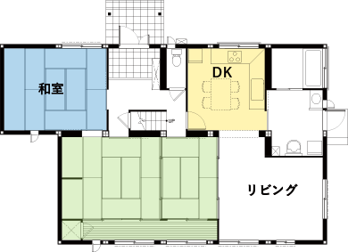 これまでの住まいの間取り1F