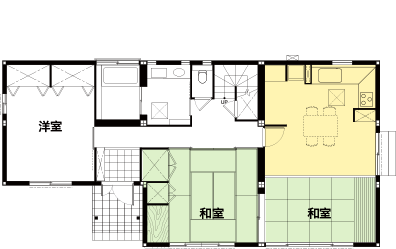 これまでの住まいの間取り1F