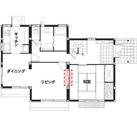 これまでの住まいの間取り1F