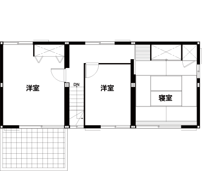 これまでの住まいの間取り2F