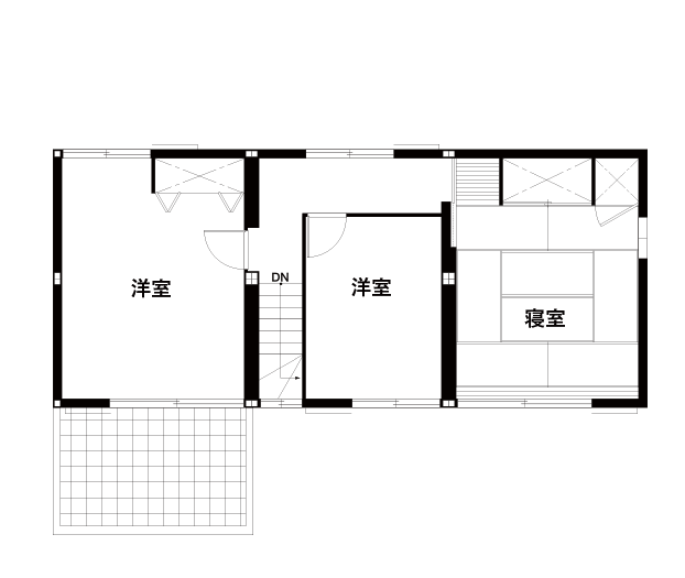 これまでの住まいの間取り2F