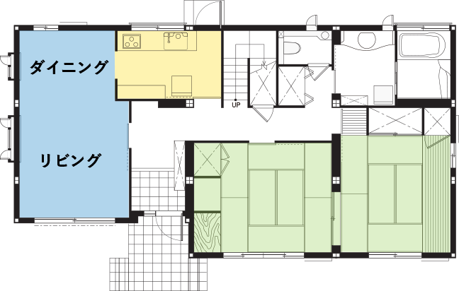 これまでの住まいの間取り1F