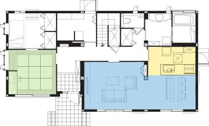 これまでの住まいの間取り1F