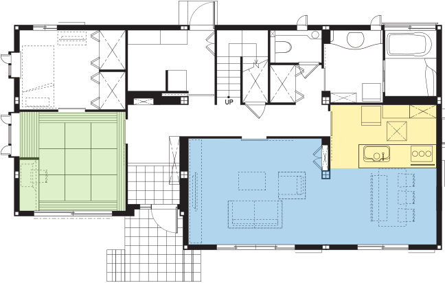 これまでの住まいの間取り1F