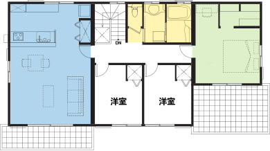 これまでの住まいの間取り1F