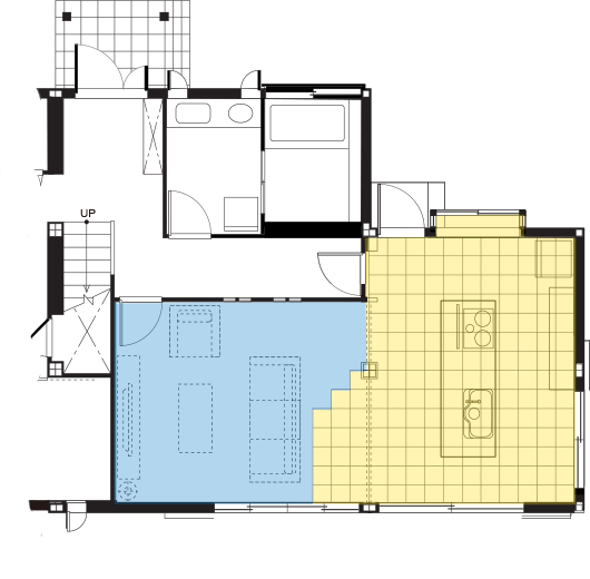 これまでの住まいの間取り1F