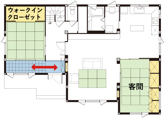 これまでの住まいの間取り1F