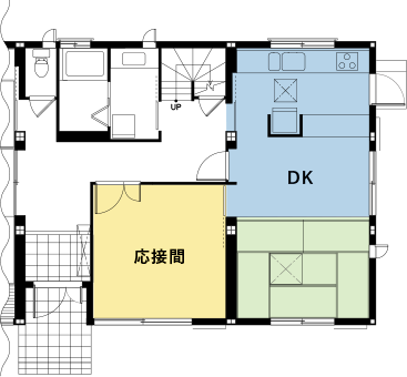 これまでの住まいの間取り1F