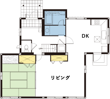 これまでの住まいの間取り1F