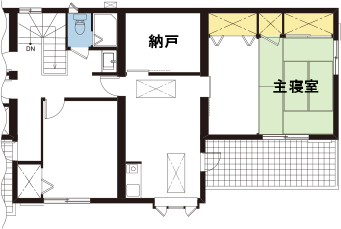 これまでの住まいの間取り2F