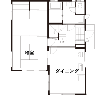 これまでの住まいの間取り1F