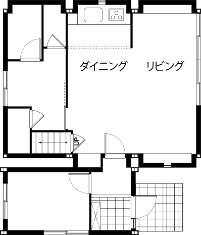 これまでの住まいの間取り 1階