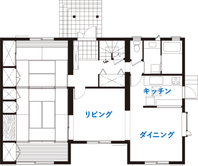 これまでの住まいの間取り 1階