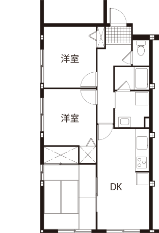 これまでの住まいの間取り 1階