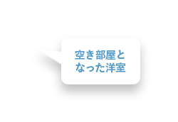 空き部屋となった洋室